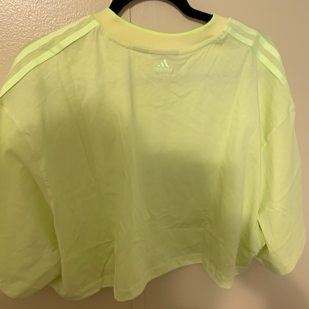 Ivy Park x Adidas canary crop shirt